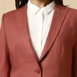 Allen Solly Red Plain Blazer image 5