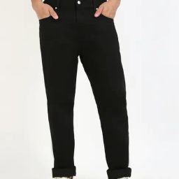 Calvin Klein Jeans Clean Black Cotton Slim Fit Jeans-image-106