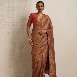 Truebrowns Brown Ready To Wear Sarees-picture-15