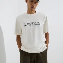 Studiofit by Westside White Text Relaxed-Fit Cotton-Blend T-Shirt-image-17