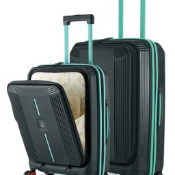 Nasher Miles Grey 8 Wheels Alexandria Hard-Sided Polypropylene Trolley Bag-picture-28