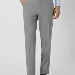 Van Heusen Grey Regular Fit Texture Trousers-image-36
