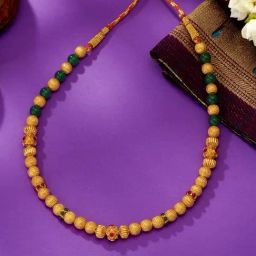 P.N.Gadgil Jewellers 22 Karat (916) BSI Hallmarked Yellow Gold Prestige Thushi Necklace-image-71