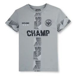 Gini & Jony Kids Grey Printed T-Shirt-image-89