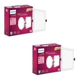 Philips Polycarbonate 10W Square Ultraglow LED Panel Ceiling Light - Pack of 2 (Cool Day Light)-image-18