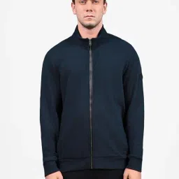 Skechers Navy Cotton Regular fit Jackets-image-42