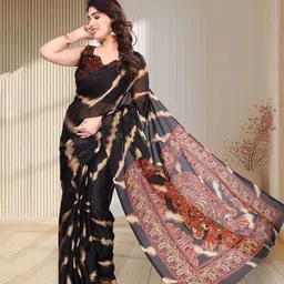 SUPERLAXMI Striped Pure Chiffon Saree-picture-6