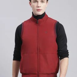 Monte Carlo Maroon Regular Fit Reversible Jacket-44