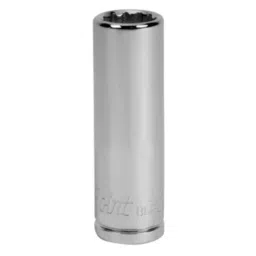 Blue-Point Drive Size 12.7 mm (1/2 Inch) 12 Point Deep Long Socket, Size 10 mm, BLPDLM1210-image-2