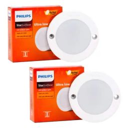 Philips Plastic 3W Starsurface Striker Cabinet Natural White Flush Mount Ceiling Lamp - Pack of 2-image-33