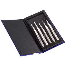 IDEAL-TEK Tweezer Set, High Precision, 5Pc, K5HP.SA.IT-0