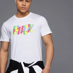 HRX by Hrithik Roshan Regular Fit Printed Pure Cotton T-Shirt-image-39