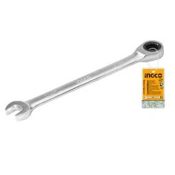 Ingco 359 mm Length Ratchet Spanner Wrench With Chrome Plated, Matte Finish, HCSPAR271-48