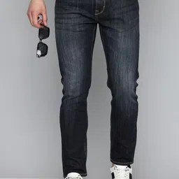 Flying Machine Men Slash Slim Tapered Fit Light Fade Stretchable Jeans-image-62