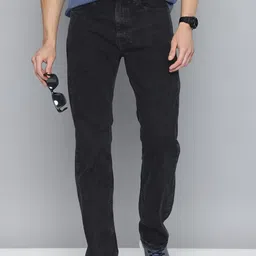 Levis Men 505 Regular Fit Light Fade Stretchable Jeans-image-46