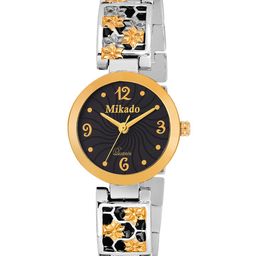 Mikado Women Black & Gold-Toned Analogue Watch-image-81