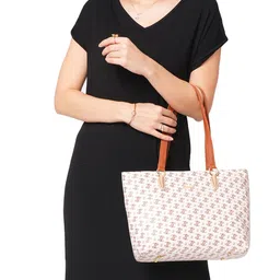 Lavie Printed Structured Tote Bag-15