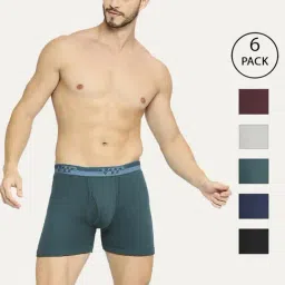 Vip Multicolored  Skinny Fit Trunks - Pack Of 6-image-33
