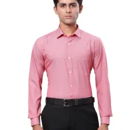 Park Avenue Pink Slim Fit Texture Shirt-picture-17