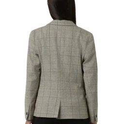 Van Heusen Grey Chequered Blazer image 2