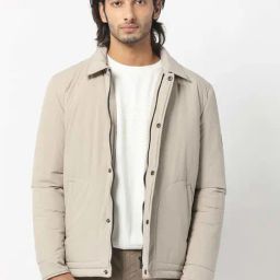 Rare Rabbit Beige Relaxed Fit Solid Jacket-10