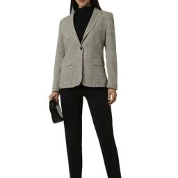 Van Heusen Grey Chequered Blazer image 5
