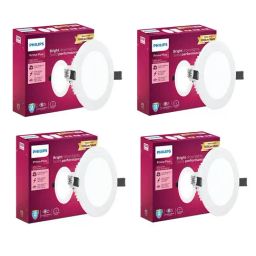 Philips Plastic 10W Round Ultraglow LED Panel Ceiling Light - Pack of 4 (Warm White)-image-3