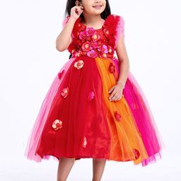 Li & Li Boutique Floral Net Fit & Flare Maxi Dress-image-35