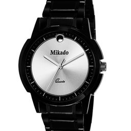 Mikado Men Silver-Toned & Black Analogue Watch-image-45
