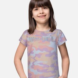 Gini and Jony Girls Camouflage Printed T-shirt-image-48