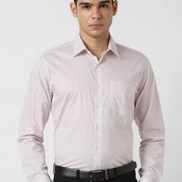 Van Heusen Men Slim Fit Floral Printed Cotton Formal Shirt-picture-30