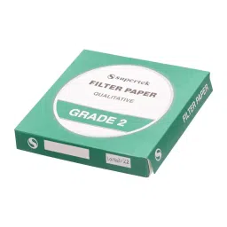 Supertek White Round Qualitative Filter Paper, Grade 2, Diameter 215 mm, FP-002-215 (Pack of 100) image 3