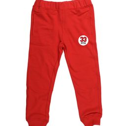 Wear Your Mind Kids Red Solid Straight Fit Joggers-picture-1