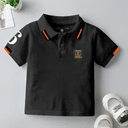 BAESD Boys Solid Polo Collar T-shirt-picture-0