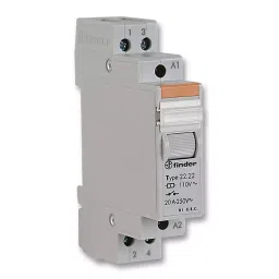 FINDER RELAY, DPST-NO, 250VAC, 20A, 22.22.8.110.4000-picture-21
