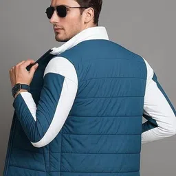 SZN Men Colourblocked Puffer Jacket-picture-1