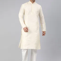 Manthan Men Floral Embroidered Kurta-image-95