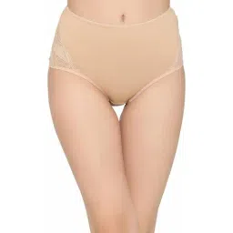 Clovia Beige Lace Hipster Panty-image-95