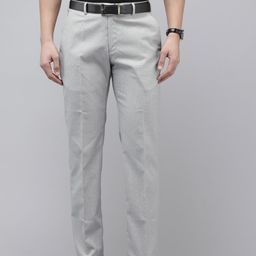 Park Avenue Men Textured Formal Trousers-image-72