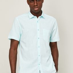 CODE by Lifestyle Men Blue Cotton Casual Shirt-image-78