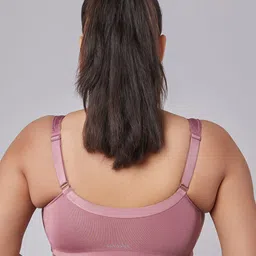 Maashie Pack of 2 Premium Jacquard Fabric Moulded Front Open Non Wired Bra image 5