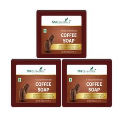 She Essentials Set Of 3 Natural Coffee Soap - 125 g Each-20