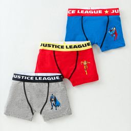 Bodycare Cotton Knit Trunks With WB Characters Print Pack of 3 -Grey Blue & Red-image-10