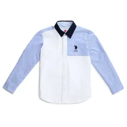 US Polo Assn Cotton Knit Full Sleeves Solid Color Shirt - White-picture-12