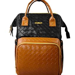 StarAndDaisy Diaper Bag/Maternity Bags for Mother with Multi Compartments, Insulated Bottle Pockets, Waterproof, Ultra soft fabric, 24 L capacity - Black Brown-image-33