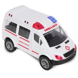 Asian Ambulance Emergency Rescue Toy, Pull Back Vechicle Toys Kids, Push & Go Toy-10