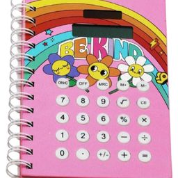Rushabh Novelty Notebook Calculator 7-5 Flower spiral note book 100-Pages Ruled-image-92