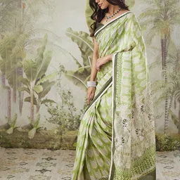 RACHNA Abstract Printed Saree-image-89
