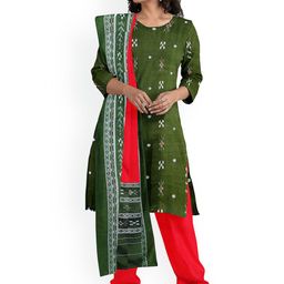 KALPRA FASHION Geometric Printed Pure Cotton Unstitched Dress Material-image-87