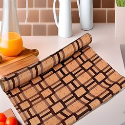 Aura Beige Set of 1 Water Resistant Shelf Liner Organisers-37